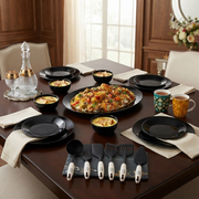Royal Grand Dining & Cooking Collection – 34-Piece Deluxe Dinnerware, Glassware & Spoons Set