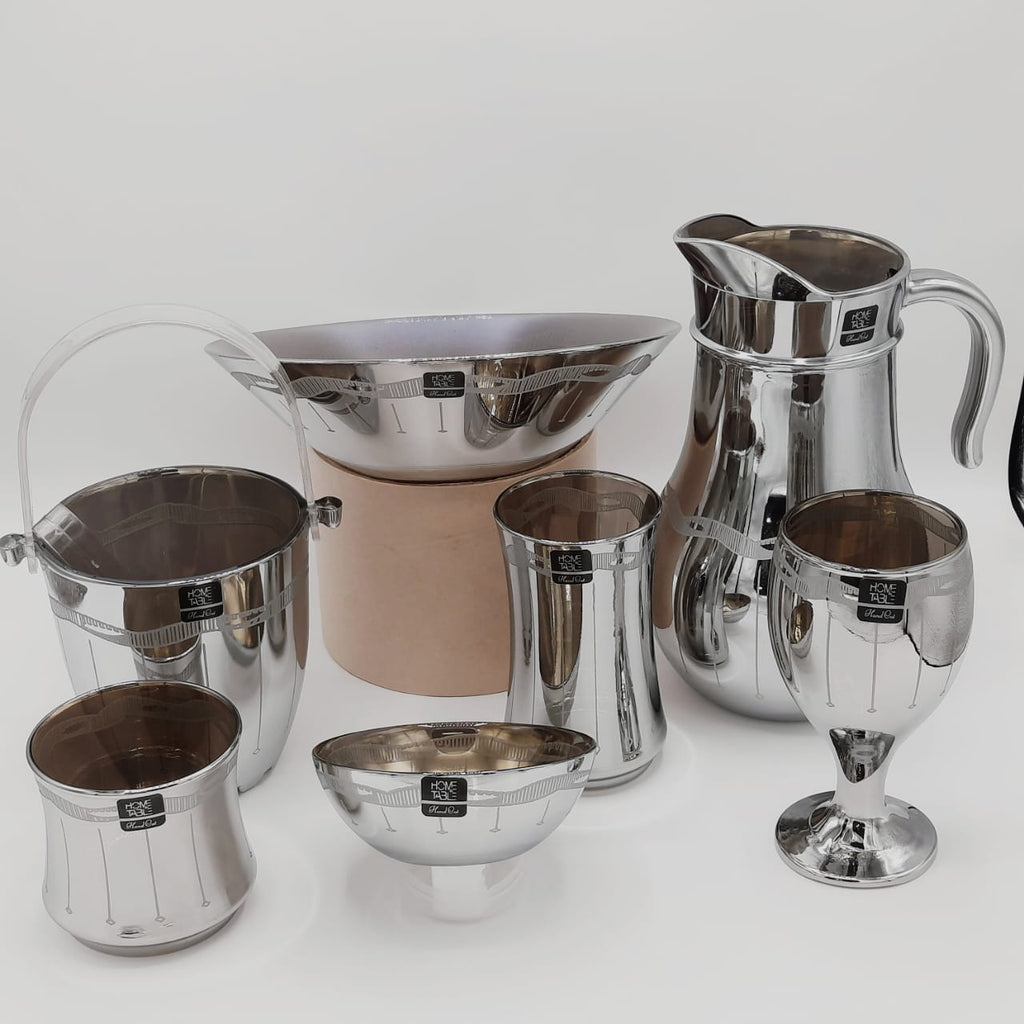 Deluxe Drinkware Dining Silver Set