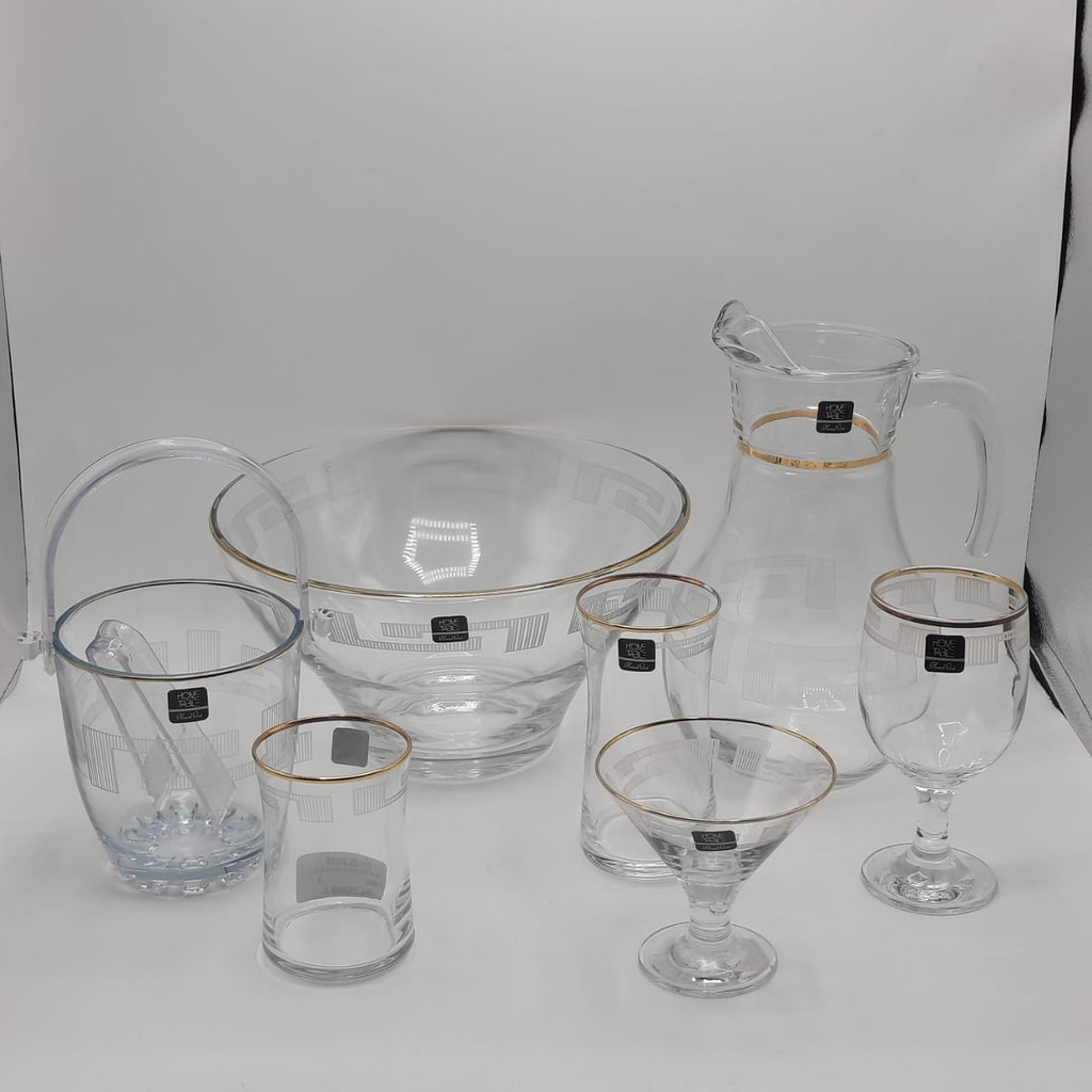 Radiant Monte Carlo Crystal Drinkware Cool Set - 28 Pcs