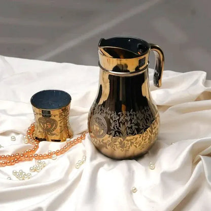 Premium Golden Jug Glass Set with DOF glass 7PC (Glassware)