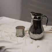 Antique Printed Silver Jug glass set with DOF glass (Glass)