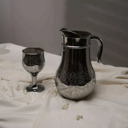 Stylish Printed Nova Silver Jug glass set with WINE glass-7 PC (Glassware)
