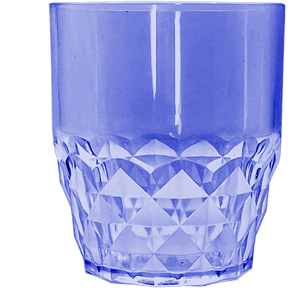 Acrylic Frosted Diamond 340 ml Glass 1pc
