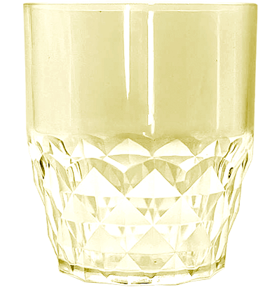 Acrylic Frosted Diamond 340 ml Glass 1pc