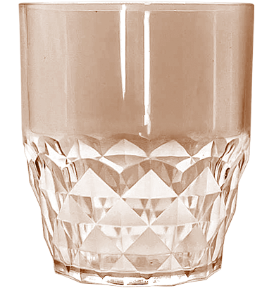 Acrylic Frosted Diamond 340 ml Glass 1pc