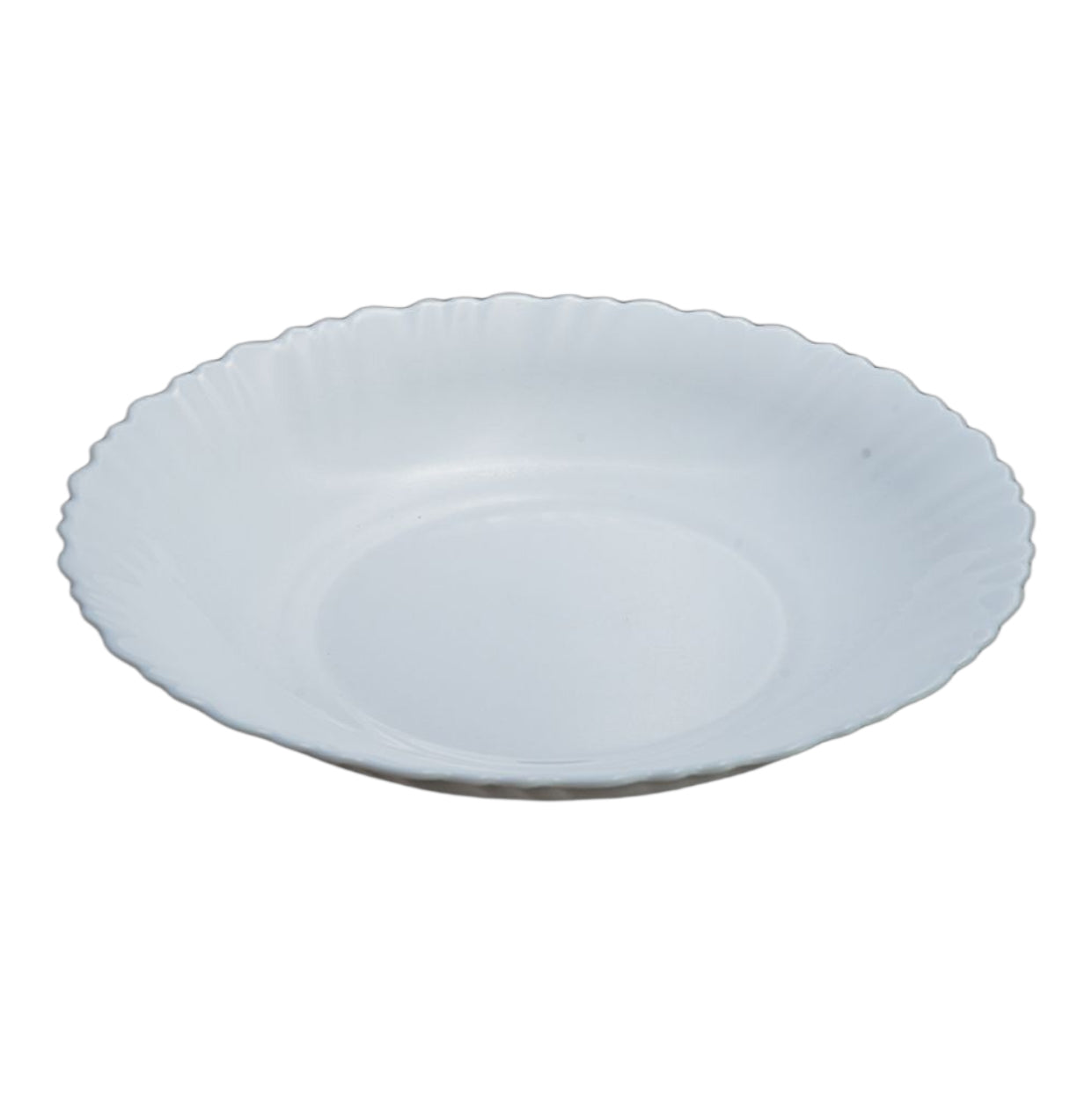 Opal White Soup Plate