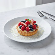 Opal White Dessert Plate