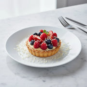 Opal White Dessert Plate