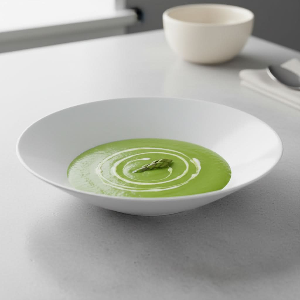 Opal White Soup Plate