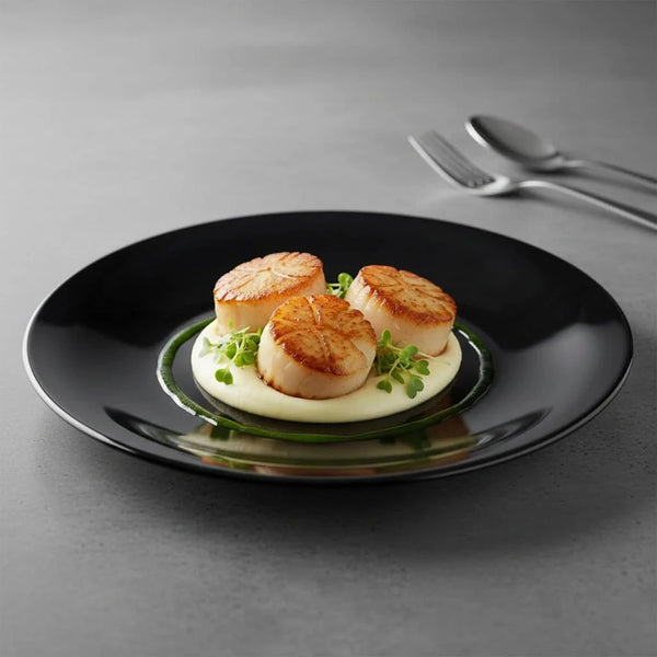 Opal Black Dinner Plate
