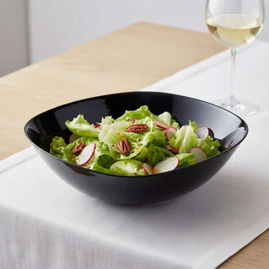 Opal Black Salad Bowl