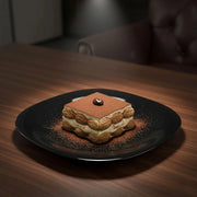 Opal Black Dessert Plate