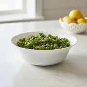 Opal White Salad Bowl