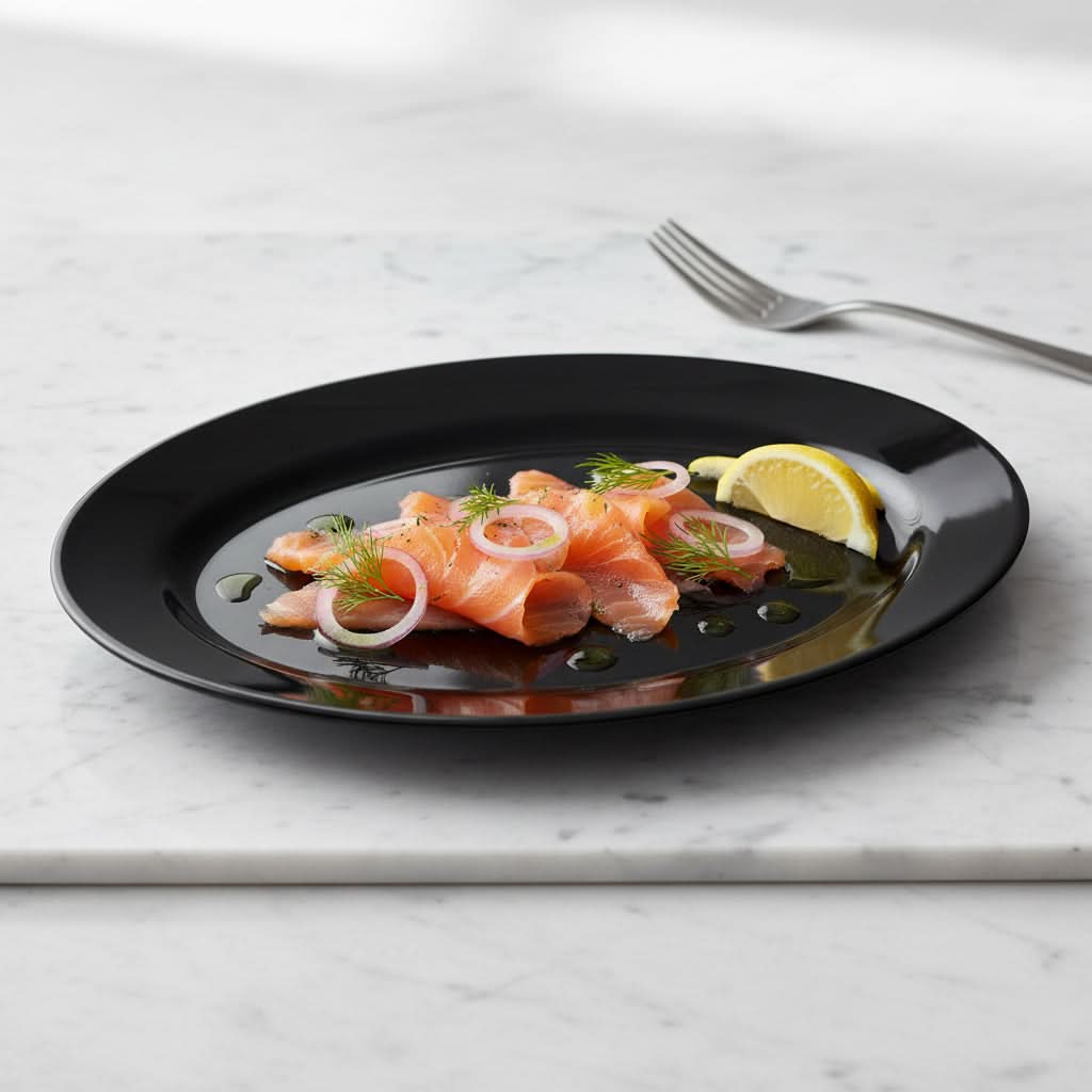 Opal Black 14" Serving Plate 1 pc