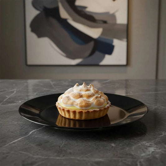 Opal Black Dinner Plate