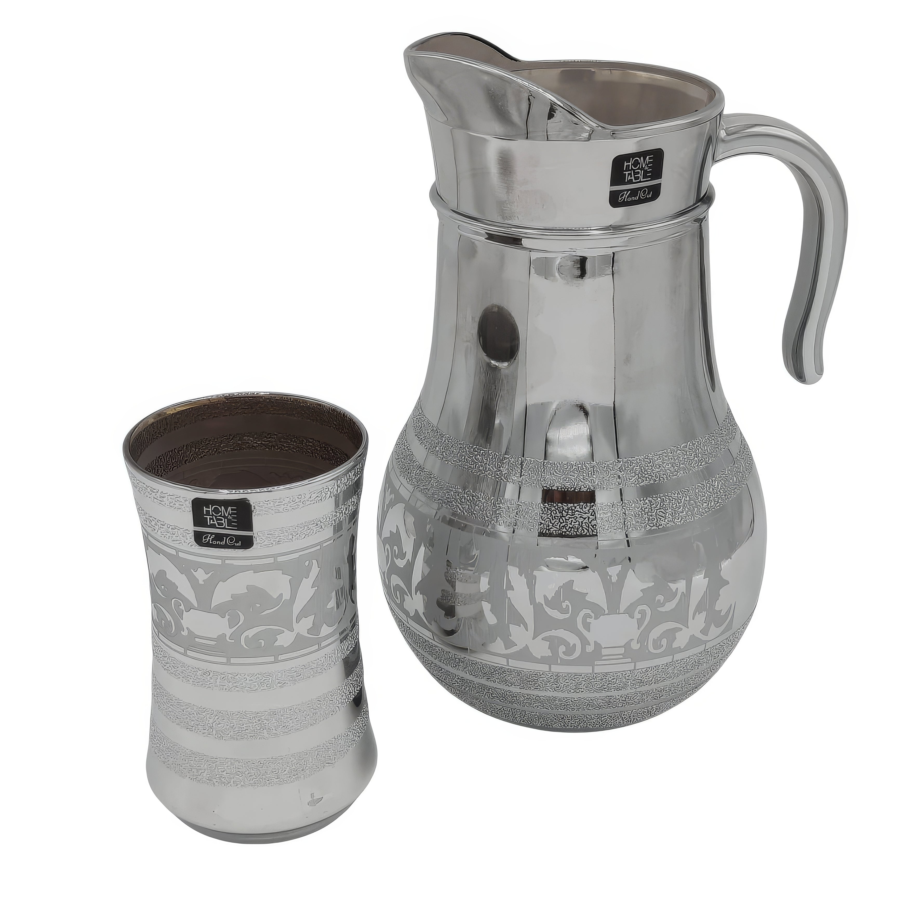 Silver Frost Jug glass set with HB glass-7 PC (Glassware)