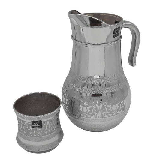 Contour Line Jug Glass Set with DOF glass-7 PC (Glassware)