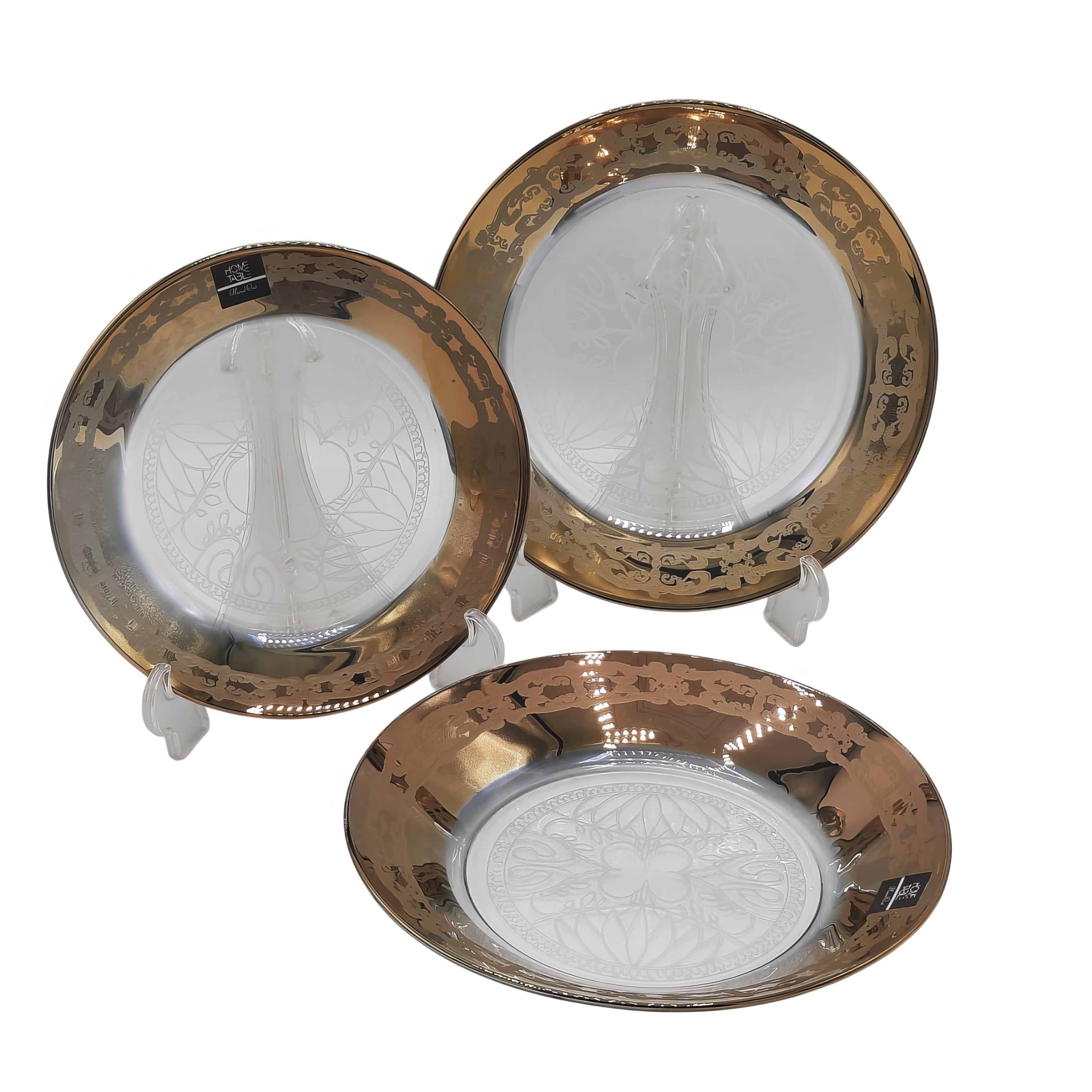 Royal Gold Slice Plate Set 7 PCS