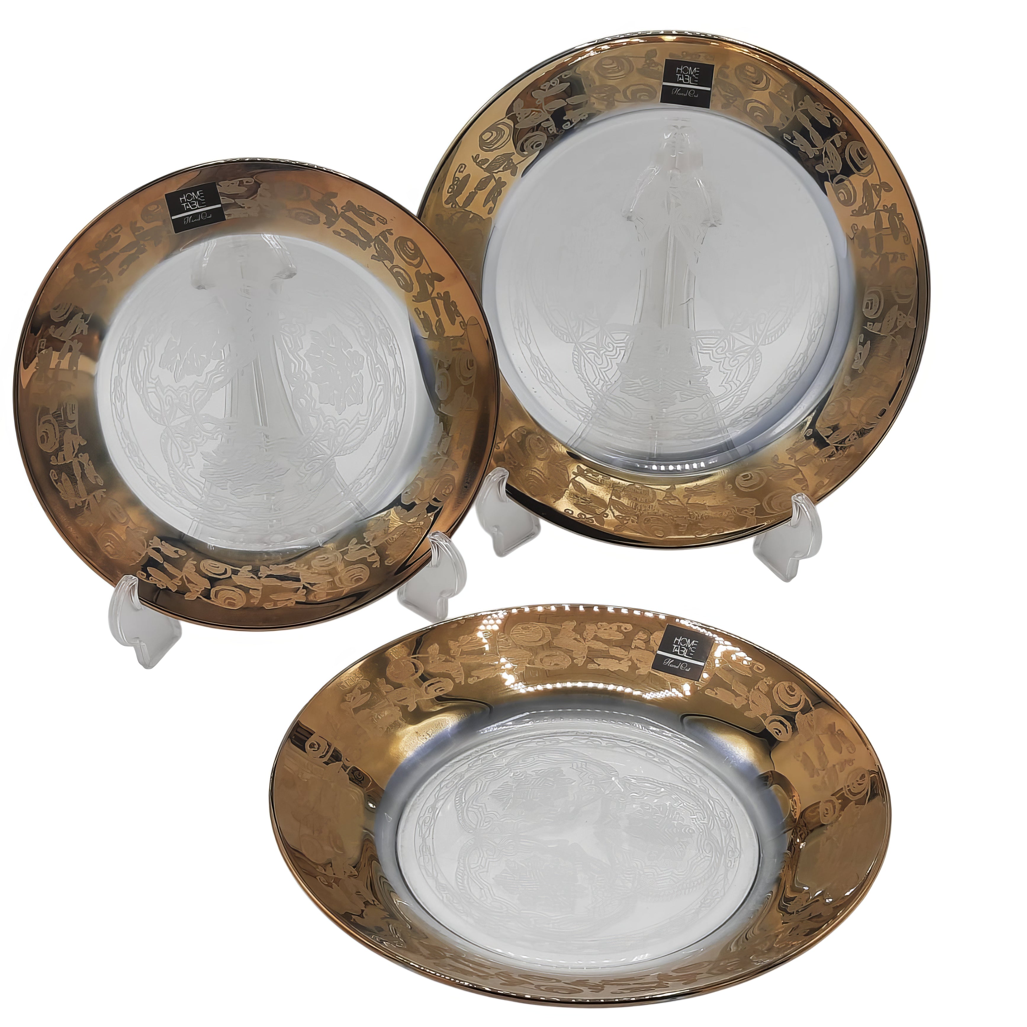Royal Gold Slice Plate Set 7 PCS