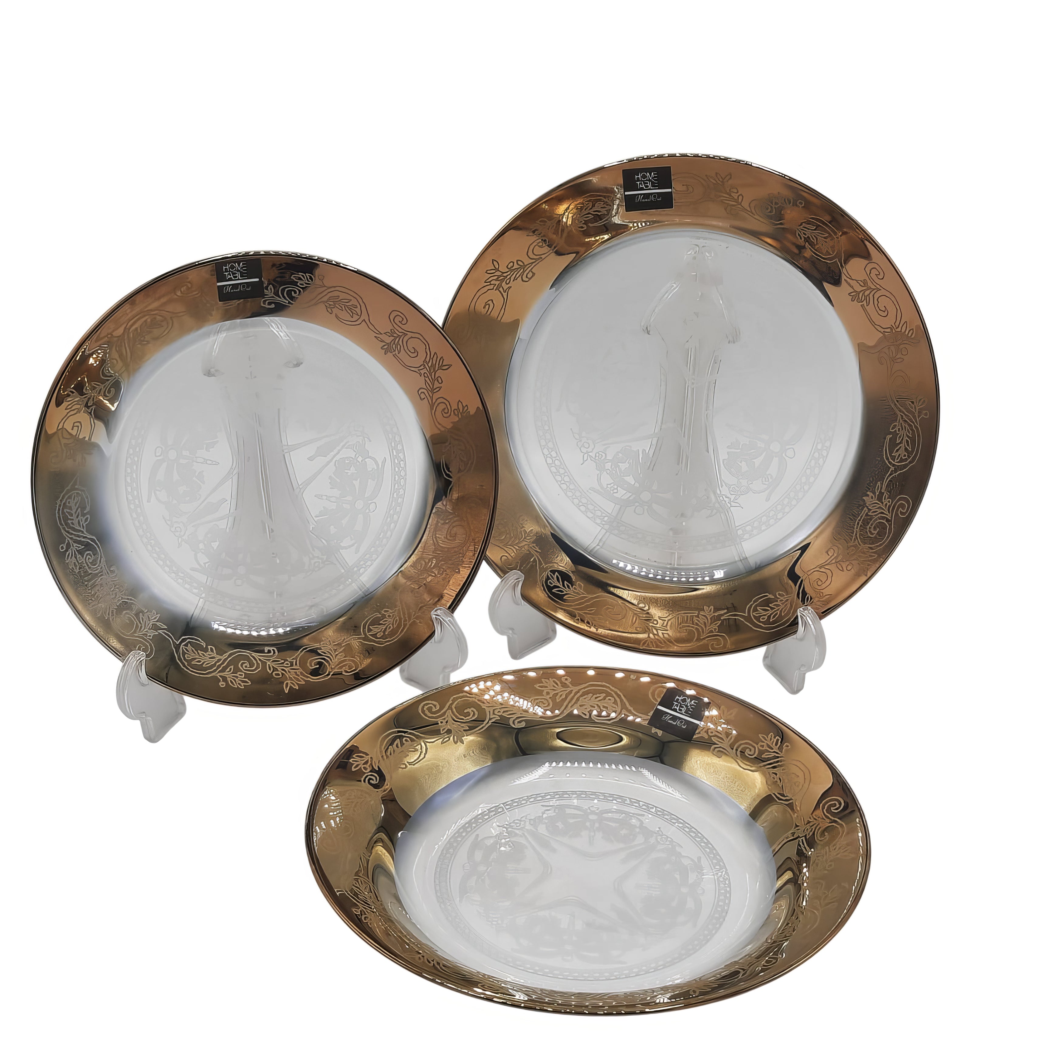 Royal Gold Slice Plate Set 7 PCS