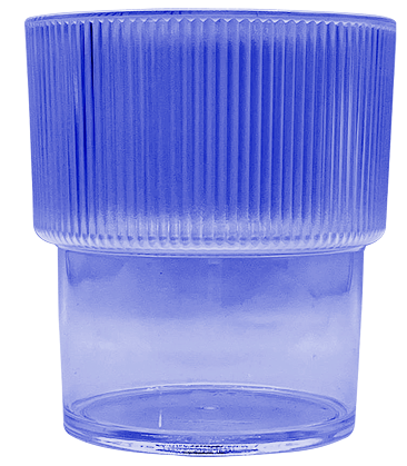 Acrylic Frosted Stackable 335 ml Glass 1pc