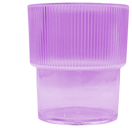 Acrylic Frosted Stackable 335 ml Glass 1pc