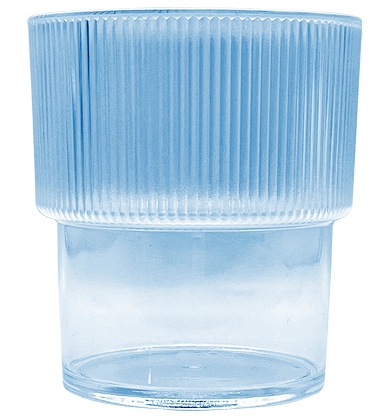 Acrylic Frosted Stackable 335 ml Glass 1pc