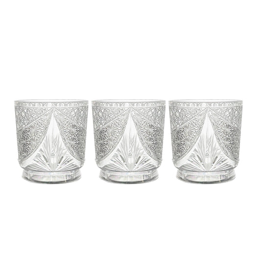 PETAL CRYSTAL GLASS DOF 3PC