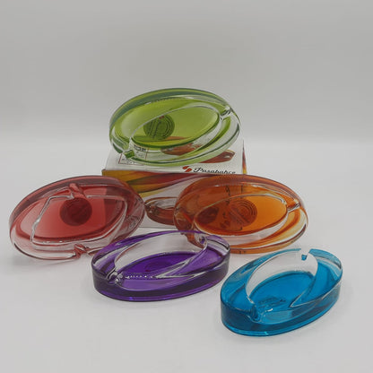 Pasabahce Stylish Disc Colour Ashtray 2Pc