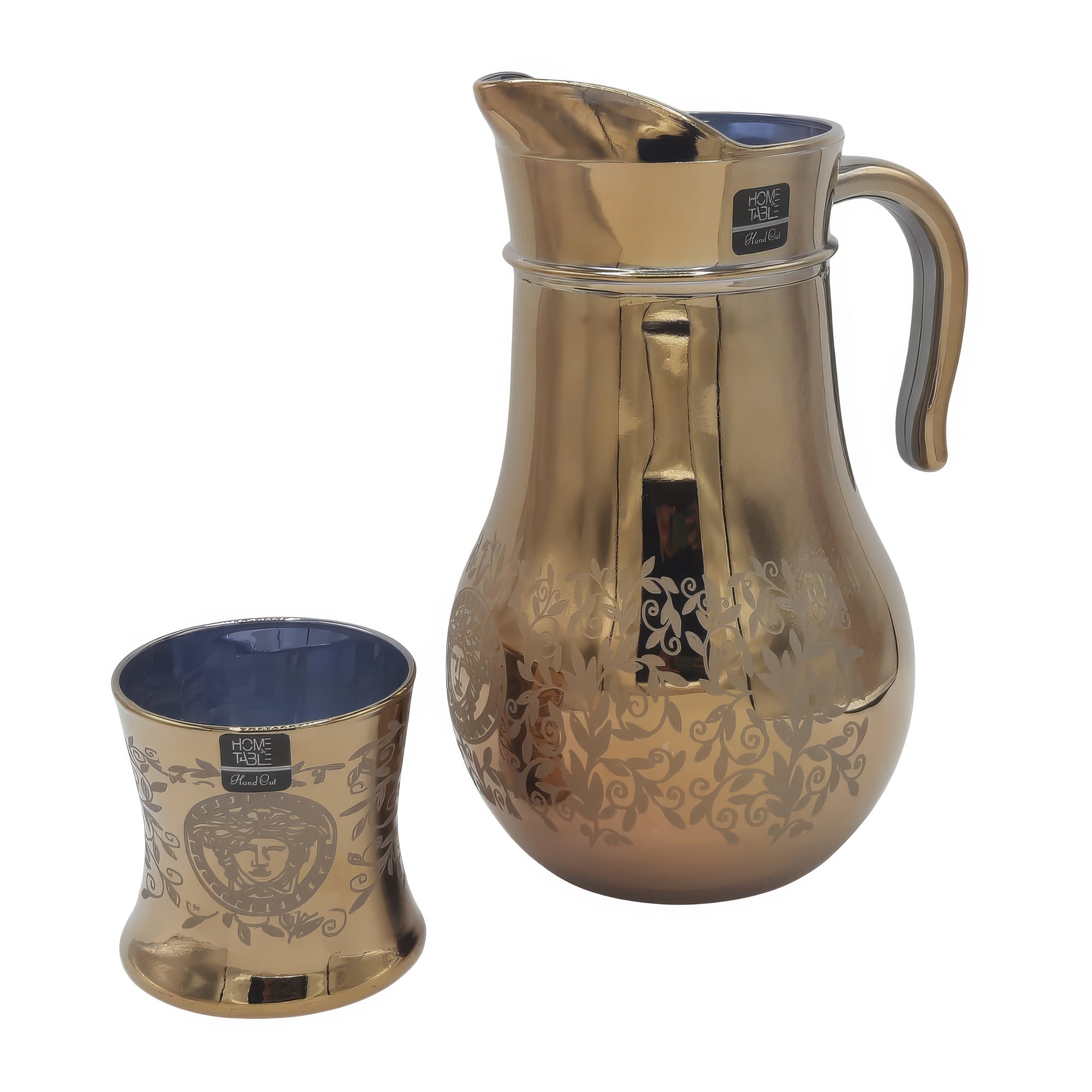 Premium Golden Jug Glass Set with DOF glass (Glassware)