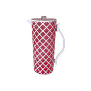 Diamond Cut Double Colour White+Red Jug 1.8L