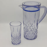 Acrylic Diamond Cut Water Set 7 Pc (Hb Glass)