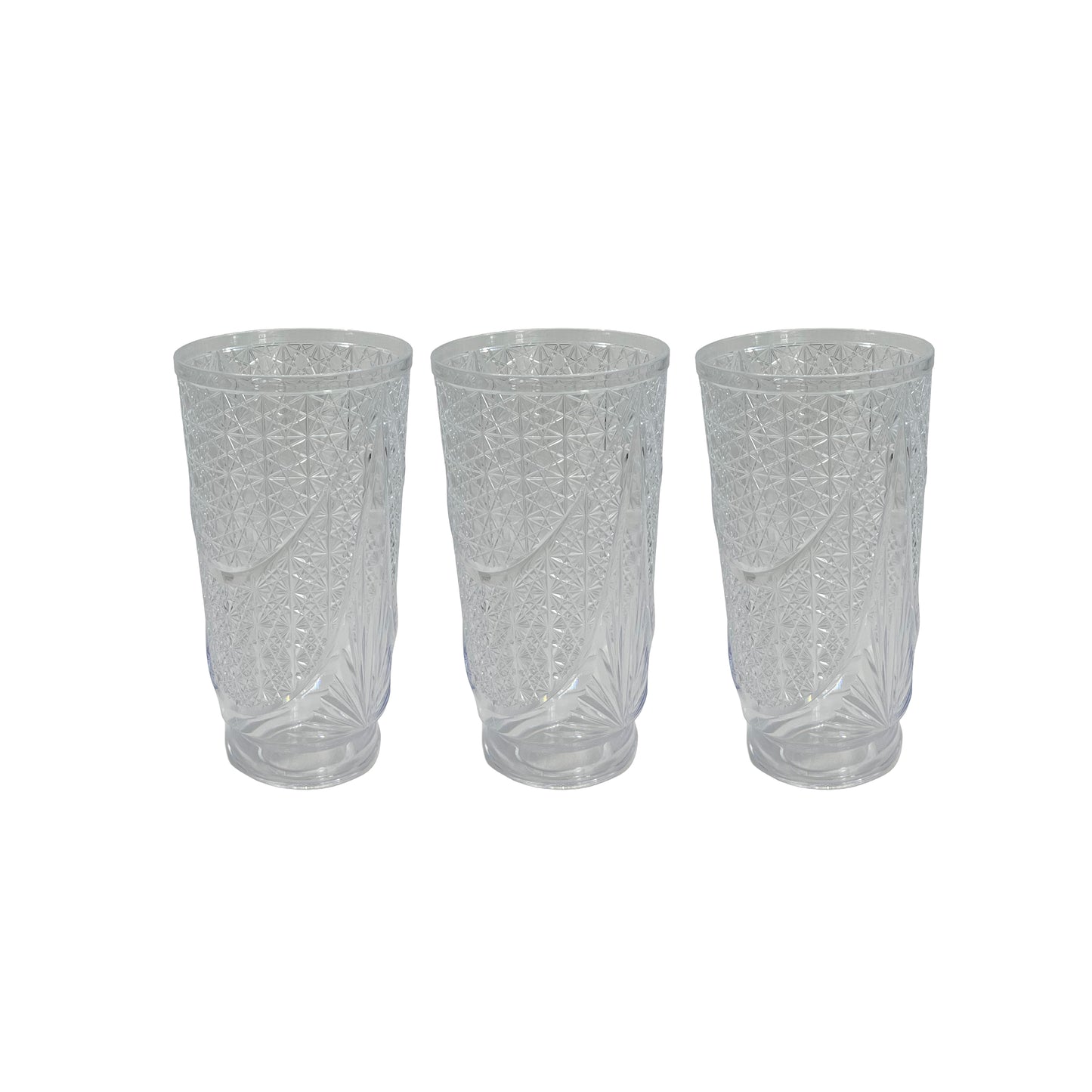 PETAL CRYSTAL GLASS HB 3PC