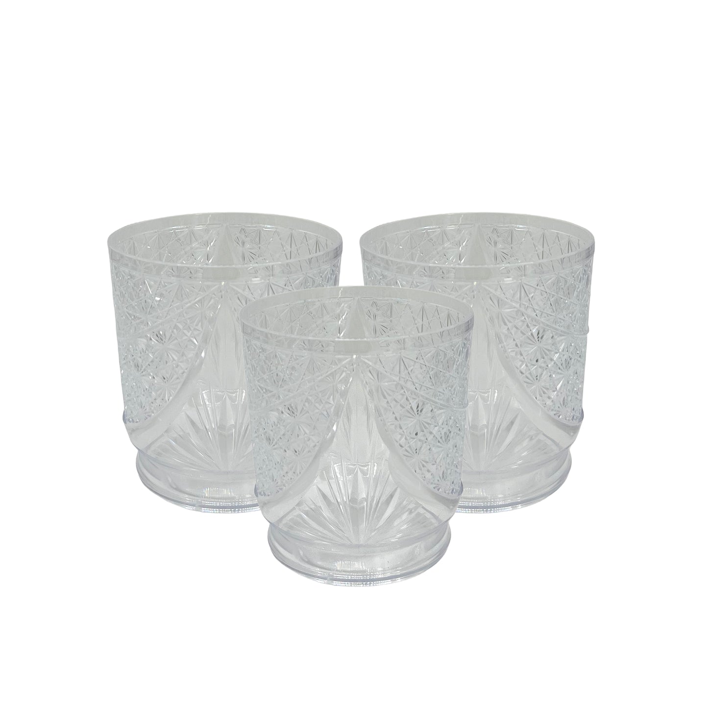 PETAL CRYSTAL GLASS DOF 3PC