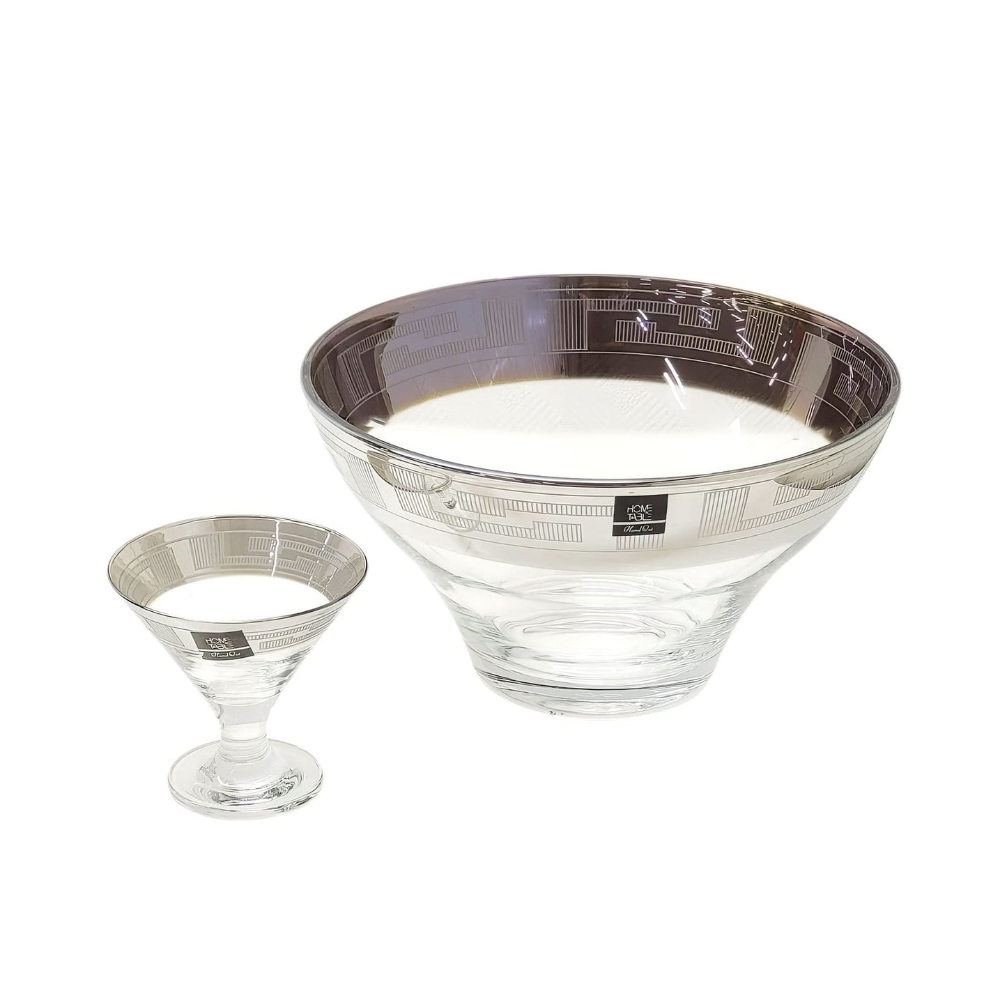 Elegant Venezia Golden Ice Cream Set – 7 Pcs