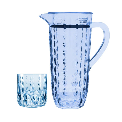 Acrylic Water Drop Cut Water Set 7 Pc (DOF Glass)