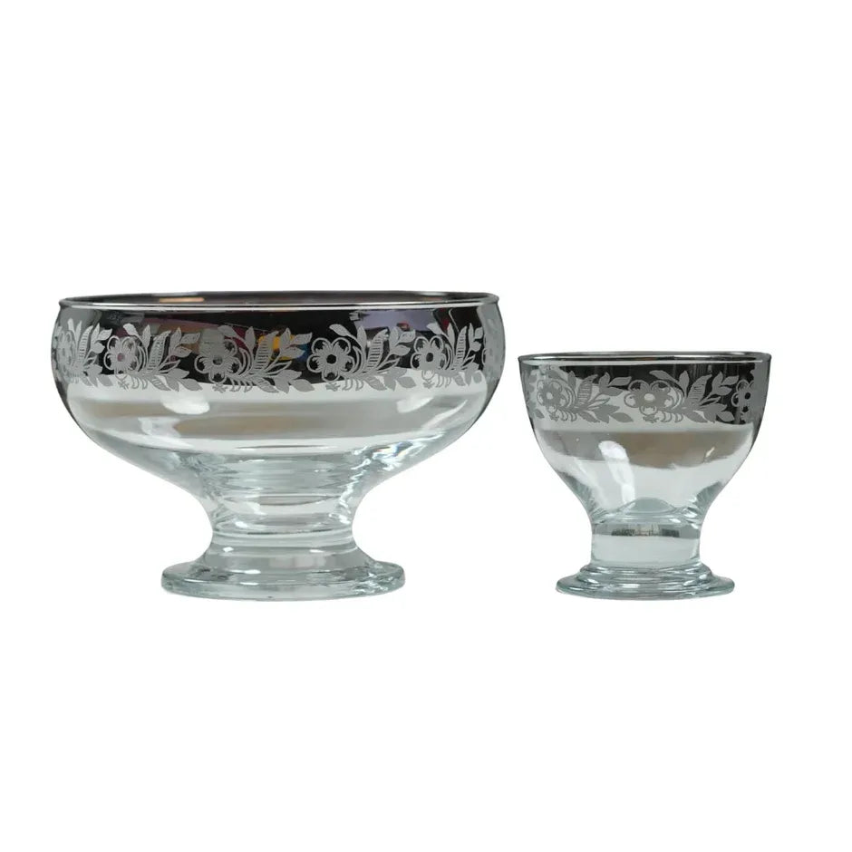 Silver Cut Ice Cream 7PC Set