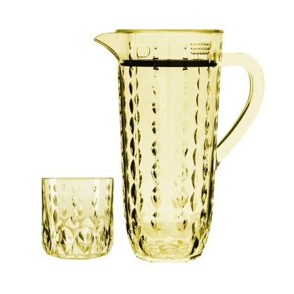 Acrylic Water Drop Cut Water Set 7 Pc (DOF Glass)