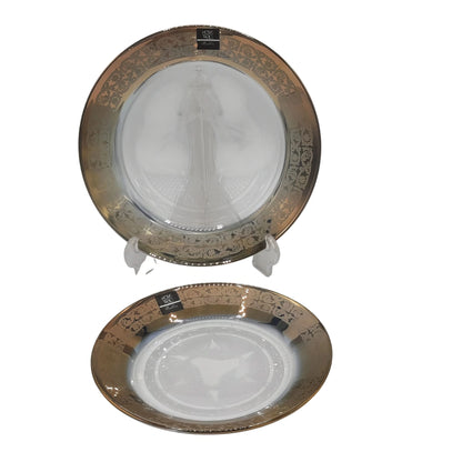 Vintage Gold Dessert Plate Set 7 PCS