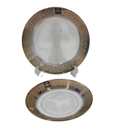 Vintage Gold Dessert Plate Set 7 PCS