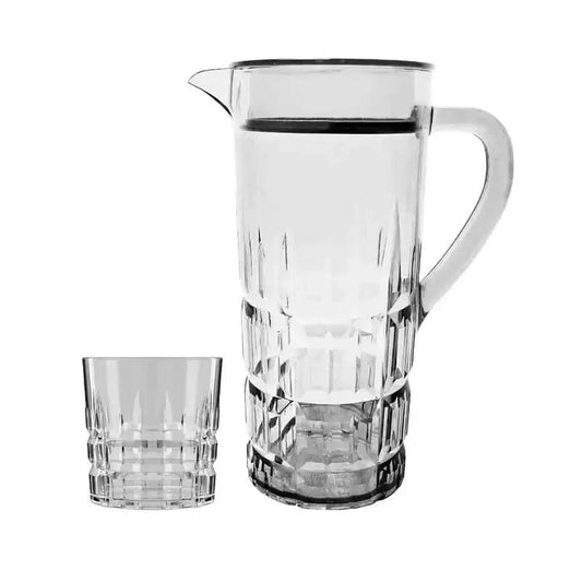 Acrylic Spearhead Cut Water Set 7 Pc (DOF Glass)