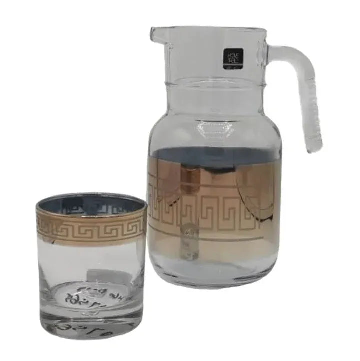 Deluxe Golden Water Set 7Pc (Glass)