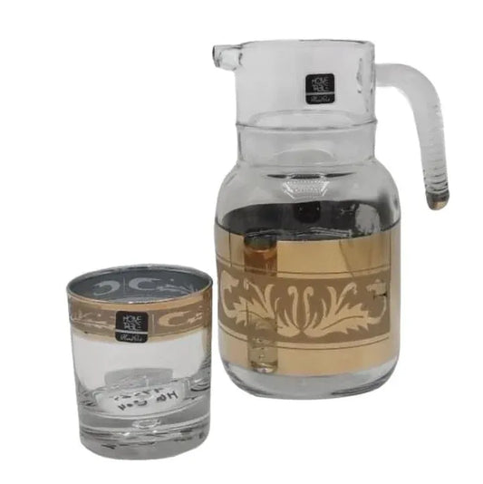 Western Golden Water Set 7Pc (Glass)