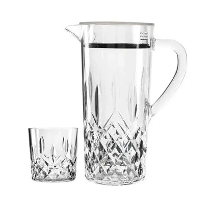 Acrylic Diamond Cut Water Set 7 Pc (DOF Glass)