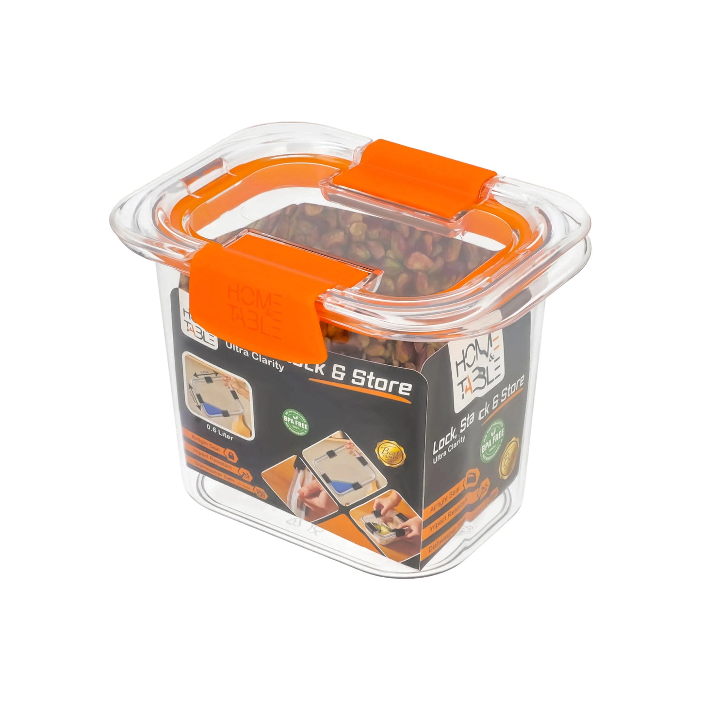 Transparent Storage Box 0.6 Ltr