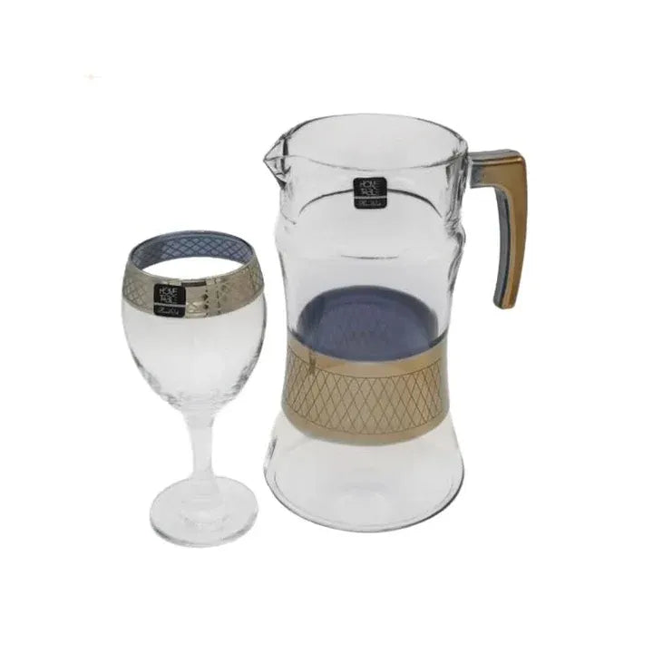 BISTRO Jug with Glasses Set 7PCS (Glass)
