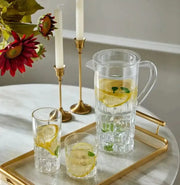 Acrylic Spearhead Cut Water Set 7 Pc (Hb Glass)