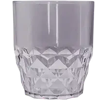 Acrylic Frosted Diamond 340 ml Glass 1pc