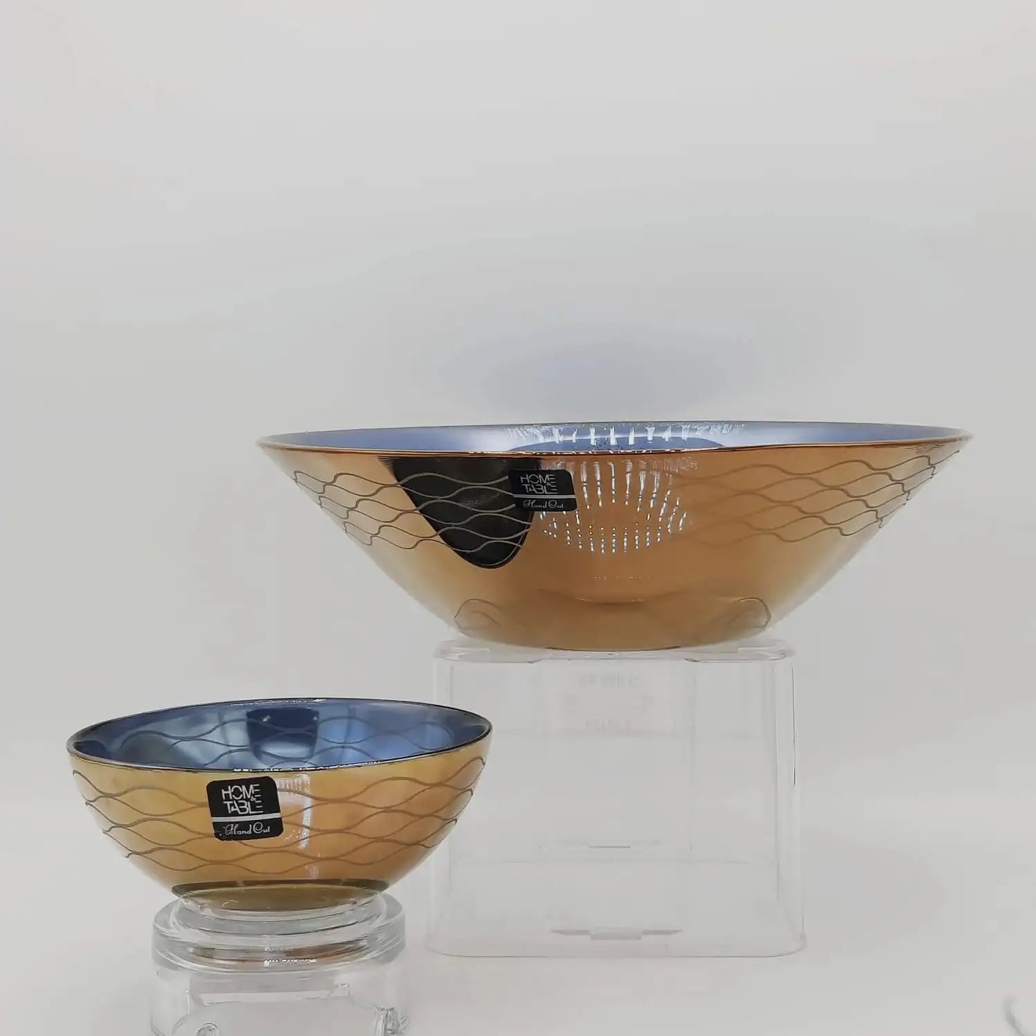 Stylish Nova Golden Ice Cream Set 7Pc (Glass)