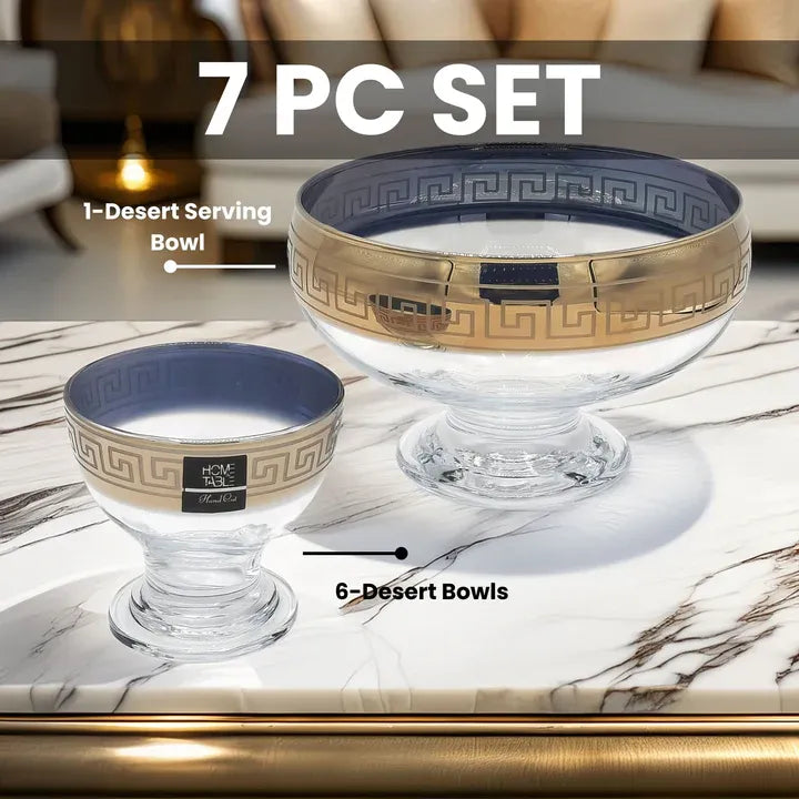 Venezia Golden Opal Ice Cream Set – 7 Pcs